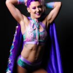 Rachel Kelvington Bostic Instagram - I’m here to flex and party 💪🏼🍭💜🦄 #fitness #wow #womenofwrestling #losangeles #california #purplehair #muscle #fitnessmotivation #fit #flex Los Angeles, California