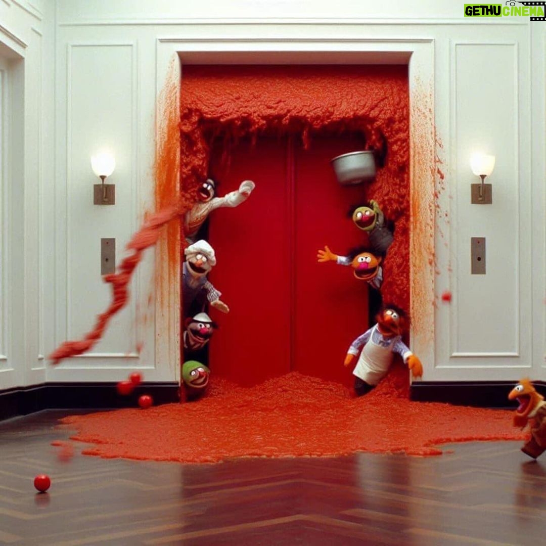 Rachel Roberts Instagram - 🩸🔪🕸️🕷️🎃 #Repost @james_grissom ・・・ “The Shining” with Muppets
