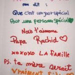 Rachid Badouri Instagram – 🥹
Aujourd’hui c’était mon anniversaire…Et pour plusieurs raisons dont je vais m’abstenir de partager ici, je n’étais pas dans l’envie de célébrer. Et je reçois cette carte de ma Princesse, qui m’a fait fondre!! 
#LaFamilleOuRien❤️
