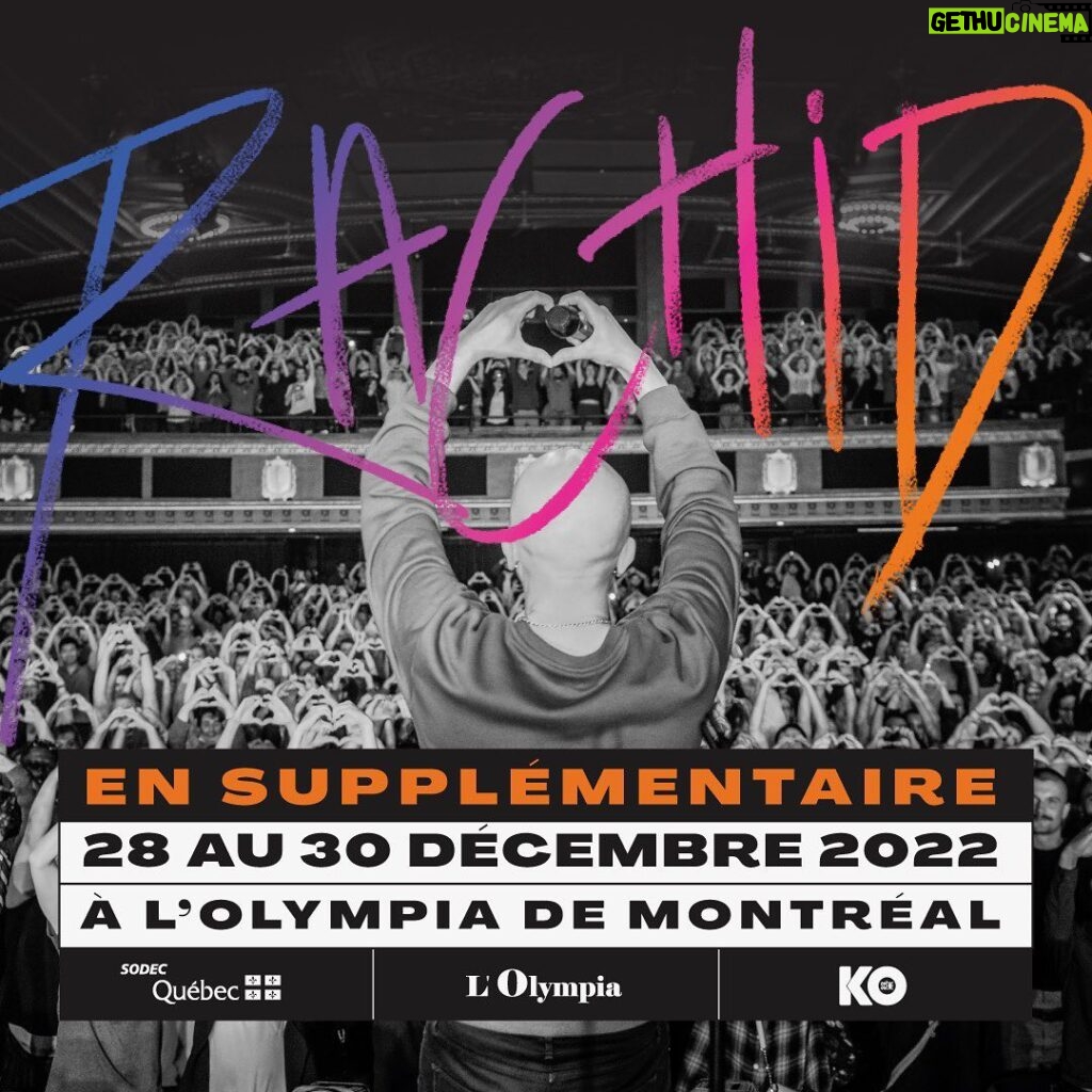 Rachid Badouri Instagram - 🌸 Grâce à vous on ouvre un 3e show à l'Olympia en décembre! MERCI🙏🏼 CHOKRANE🙏🏼 BILLETS : Lien dans ma bio #MerciDeMeFaireConfianceQuandMonProprePerePenseEncoreQueJeDevraisVendreDesAssurances🤦🏻‍♂️😆 #MonPublicCestLeMeilleur♥️ #LesFleursDuTapis🌸
