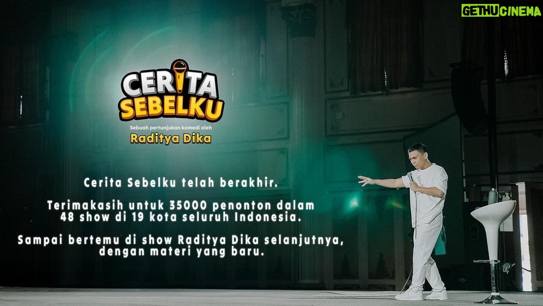 Raditya Dika Instagram - Tur berakhir. Sedih juga rasanya. Sampai bertemu lagi. 🥲