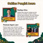 Raditya Dika Instagram - 🎙️ Inilah dia full line-up Flip #PODCASHOW yang kita tunggu-tunggu! Menampilkan @raditya_dika dan @podcast.agak.laen , kita bisa nonton dan dengerin langsung obrolan seru mereka di atas panggung dalam rangka merayakan hari jadi Flip yang ke-8 tahun.   Catat cara dapetin tiketnya, kebut transaksinya dan semoga kamu beruntung dapat tiketnya gratisnya ! #FlipID #PodCast #PodcastIndonesia #AgakLaen #RadityaDika #PodcastAgakLaen #IndraJegel #Benedion #BorisBokir