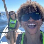 Radzi Chinyanganya Instagram - Kayaking with 🐬🐬 #dolphins #newfriends #funny #laugh #kayak #capetown #darts Cape Town, Western Cape