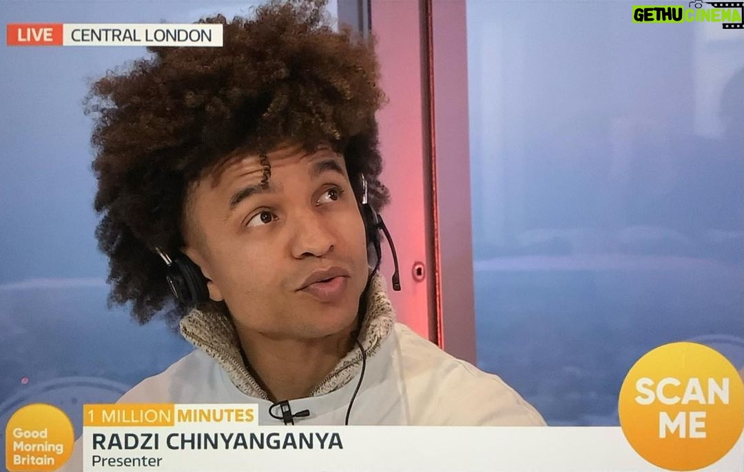 Radzi Chinyanganya Instagram - A lot of people are struggling right now. #1millionminutes a special cause, and a special morning 🙌🏾 You can pledge your time here: https://link.itv.com/1millionminutesTalent #itv #gmb #charity BT Tower