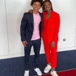 Radzi Chinyanganya Instagram - A joy sharing the stage with @realdeniselewis 🙌🏾 🙌🏾 🙌🏾 #dame #sport #athletics #gb York Racecourse