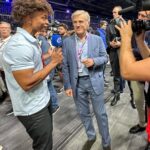 Radzi Chinyanganya Instagram - What an absolute privilege, for one of the world’s most talented on-screen performers to interview Christoph Waltz!! #hollywood #greatness #actor #sarcasm Excel Arena, London