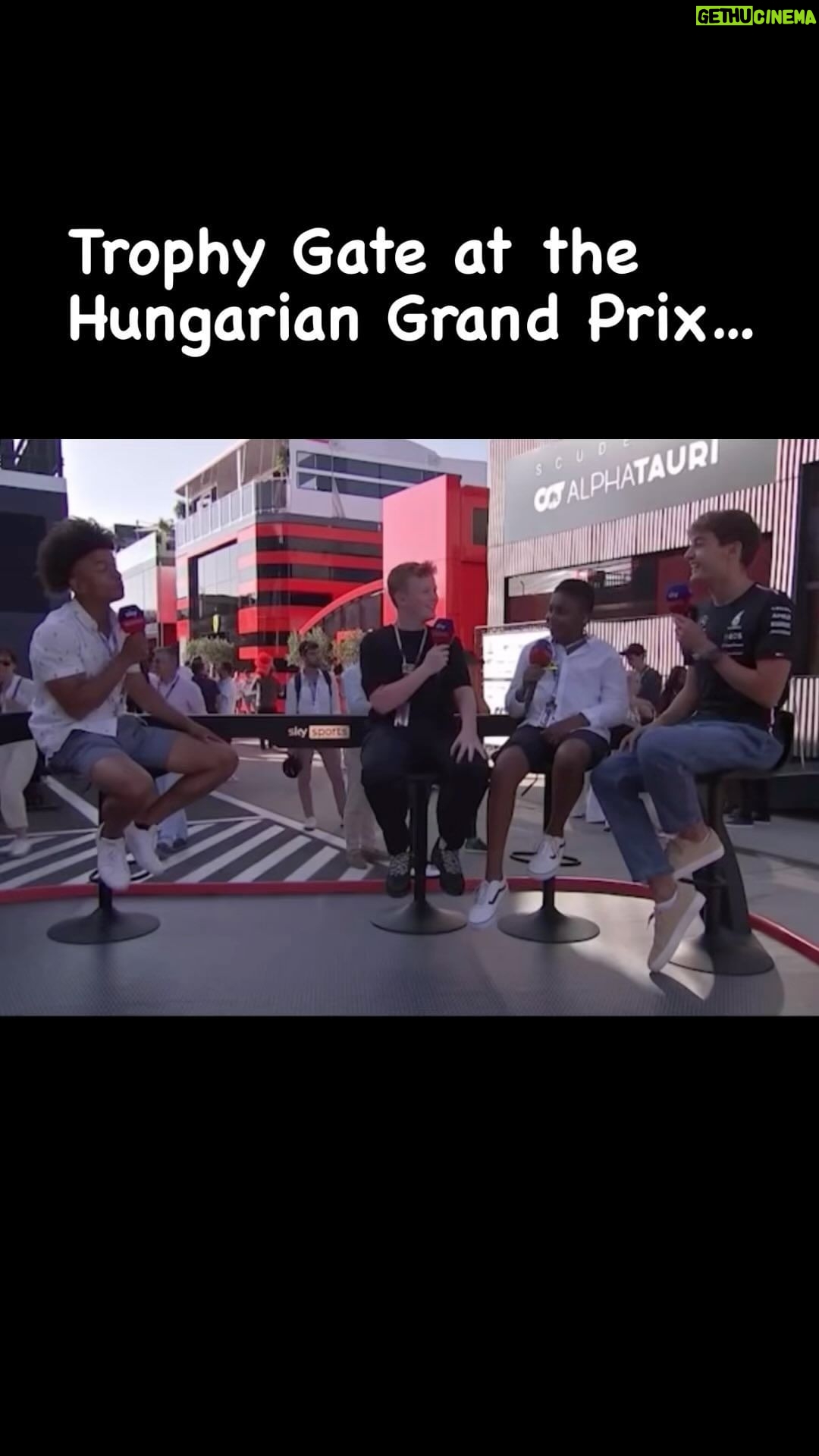 Radzi Chinyanganya - 1K Likes - We show @georgerussell63 the @landonorris @maxverstappen1 trophy smash!!! 😆😆 #formula1 #oops