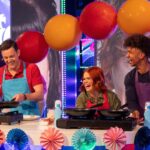 Radzi Chinyanganya Instagram - SO good to be back on Blue Peter for the 65th Birthday 🎂🎂🎂 Tonight on @cbbc 🕺🏽🕺🏽🕺🏽 #bluepeter #birthday Media City Salford