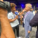 Radzi Chinyanganya Instagram - What an absolute privilege, for one of the world’s most talented on-screen performers to interview Christoph Waltz!! #hollywood #greatness #actor #sarcasm Excel Arena, London