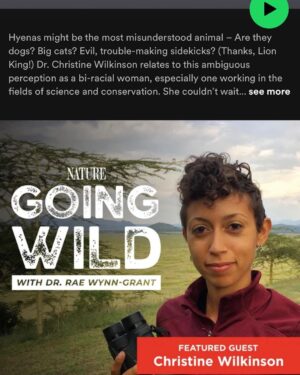 Rae Wynn-Grant Instagram - We made history with Season 2 of my podcast #GoingWild with @pbsnature. The gorgeous orchid as a wrap gift was unexpected, & allowed me a moment to think about how profound of a show we’ve made. I’m Thankful today and every day for the production team from #GreatFeelingStudios, our fearless leader @stevesteinberg (the digital genius Danielle Broza), the leadership over at PBS Nature, and more than anything - to our INCREDIBLE guests who told tales of adventures with wild animals paired with the mental-emotional journey that nobody else saw. Check out these fabulous Black wildlife scientists, our fabulous podcast that is full of surprises, and give these wonderful world-changers a follow ✌🏾 
Do you know someone who should be on Season 3? Drop their name below!