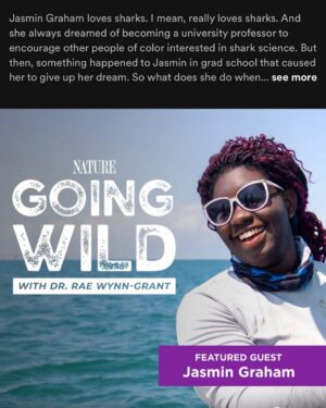 Rae Wynn-Grant Instagram - We made history with Season 2 of my podcast #GoingWild with @pbsnature. The gorgeous orchid as a wrap gift was unexpected, & allowed me a moment to think about how profound of a show we’ve made. I’m Thankful today and every day for the production team from #GreatFeelingStudios, our fearless leader @stevesteinberg (the digital genius Danielle Broza), the leadership over at PBS Nature, and more than anything - to our INCREDIBLE guests who told tales of adventures with wild animals paired with the mental-emotional journey that nobody else saw. Check out these fabulous Black wildlife scientists, our fabulous podcast that is full of surprises, and give these wonderful world-changers a follow ✌🏾 
Do you know someone who should be on Season 3? Drop their name below!
