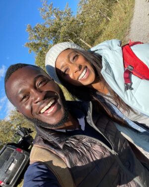 Rae Wynn-Grant Instagram - Coming your way all week - The International Adventures of Rae &...this guy 👆🏾😉. Who is @patrick_aryee you ask? He is a seasoned host for international natural history shows (check him out all over @bbcearth), a nature-lover, thrill seeker, travel nut, former micro-biologist, and new friend. We spent much of September & October all over Canada filming a show we’re super excited about (details coming in 2022) about nature, wildlife (duh), and wild ecosystems. I like to call it The Rae & Patrick show, but in reality I was just a very enthusiastic guest and am very honored that he & the production team at @cineflixmedia had me 🤗🐻🌲. Stay tuned for a week of reels showing the science & the fun 😉