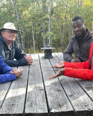 Rae Wynn-Grant Instagram - Coming your way all week - The International Adventures of Rae &...this guy 👆🏾😉. Who is @patrick_aryee you ask? He is a seasoned host for international natural history shows (check him out all over @bbcearth), a nature-lover, thrill seeker, travel nut, former micro-biologist, and new friend. We spent much of September & October all over Canada filming a show we’re super excited about (details coming in 2022) about nature, wildlife (duh), and wild ecosystems. I like to call it The Rae & Patrick show, but in reality I was just a very enthusiastic guest and am very honored that he & the production team at @cineflixmedia had me 🤗🐻🌲. Stay tuned for a week of reels showing the science & the fun 😉