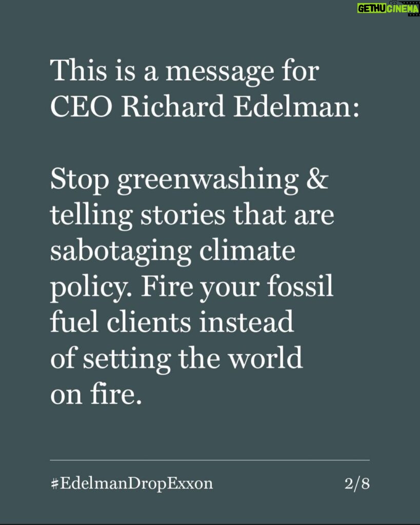 Rae Wynn-Grant Instagram - We CAN make change. We CAN band together to push corporations & industries to put planet over profit. My dear friend @ayanaeliza (brilliant genius scientist-activist-multi-hyphenate) reached out to ask if I would sign this petition from environmental leaders to get major PR firm @edelman to cease representing @exxonmobil. This campaign is getting tons of press and is moving rapidly. Get involved, get angry. Please tell @edelman that they are powerful and important, and dropping @exxonmobil will signal to the world that we want our planet for the long term over profit for the short term 💪🏾💪🏾💪🏾 #EdelmanDropExxon