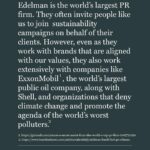 Rae Wynn-Grant Instagram - We CAN make change. We CAN band together to push corporations & industries to put planet over profit. My dear friend @ayanaeliza (brilliant genius scientist-activist-multi-hyphenate) reached out to ask if I would sign this petition from environmental leaders to get major PR firm @edelman to cease representing @exxonmobil. This campaign is getting tons of press and is moving rapidly. Get involved, get angry. Please tell @edelman that they are powerful and important, and dropping @exxonmobil will signal to the world that we want our planet for the long term over profit for the short term 💪🏾💪🏾💪🏾 #EdelmanDropExxon