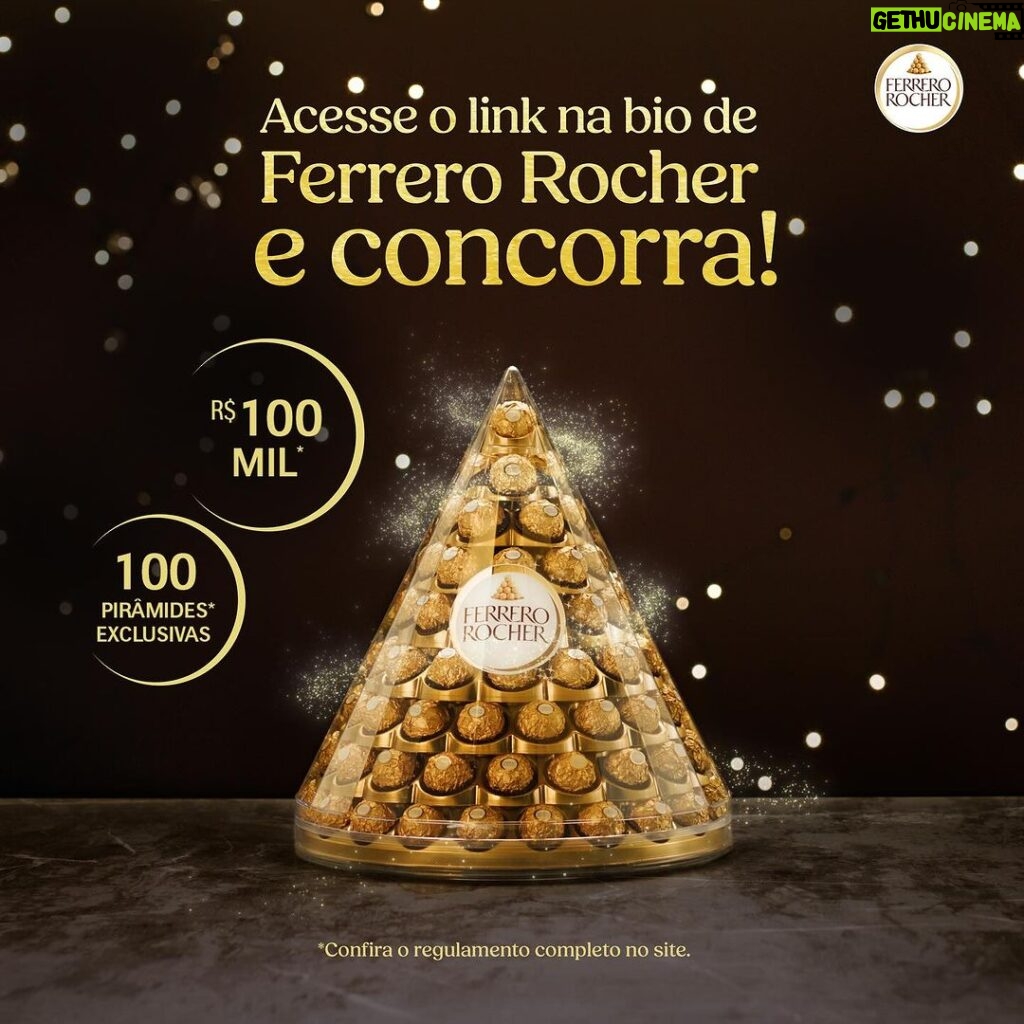 Rafa Kalimann Instagram - Esse clima de fim de ano é muito especial, né? E com Ferrero Rocher, o nosso Natal fica ainda mais Dourado! E é muito fácil, olha só: 1- Acesse o link na bio de Ferrero Rocher 2-Envie uma mensagem especial para quem você ama. 3-Cadastre-se no Natal Dourado Ferrero Rocher e concorra a R$100 mil e a 100 pirâmides exclusivas @ferrerorocherbr #NatalDouradoFerreroRocher #MomentosQueValemOuro