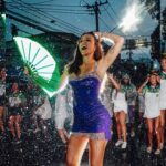 Rafa Kalimann Instagram - hoje nosso último ensaio de rua foi ainda mais especial. essa chuva veio lavar tudooo, que energia! me emocionei. 💚🕊️ @imperatrizleopoldinenseoficial