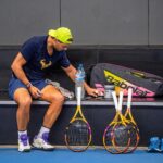 Rafael Nadal Instagram - Today… nice practice and… someone at the RNA took these two pictures of me… however it’s not two pictures it’s just one and the other one is retouched. Can you spot the difference? 😉 #Tennis #Sport #instasport Rafa Nadal Academy