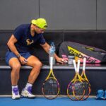 Rafael Nadal Instagram - Today… nice practice and… someone at the RNA took these two pictures of me… however it’s not two pictures it’s just one and the other one is retouched. Can you spot the difference? 😉 #Tennis #Sport #instasport Rafa Nadal Academy