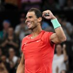 Rafael Nadal Instagram - Great night in Brisbane. Very happy for the win and into the quarterfinals tomorrow. Thanks to an amazing crowd and all the support around the world. Vamos ! 💪🏻 #brisbanetennis Brisbane, Queensland, Australia