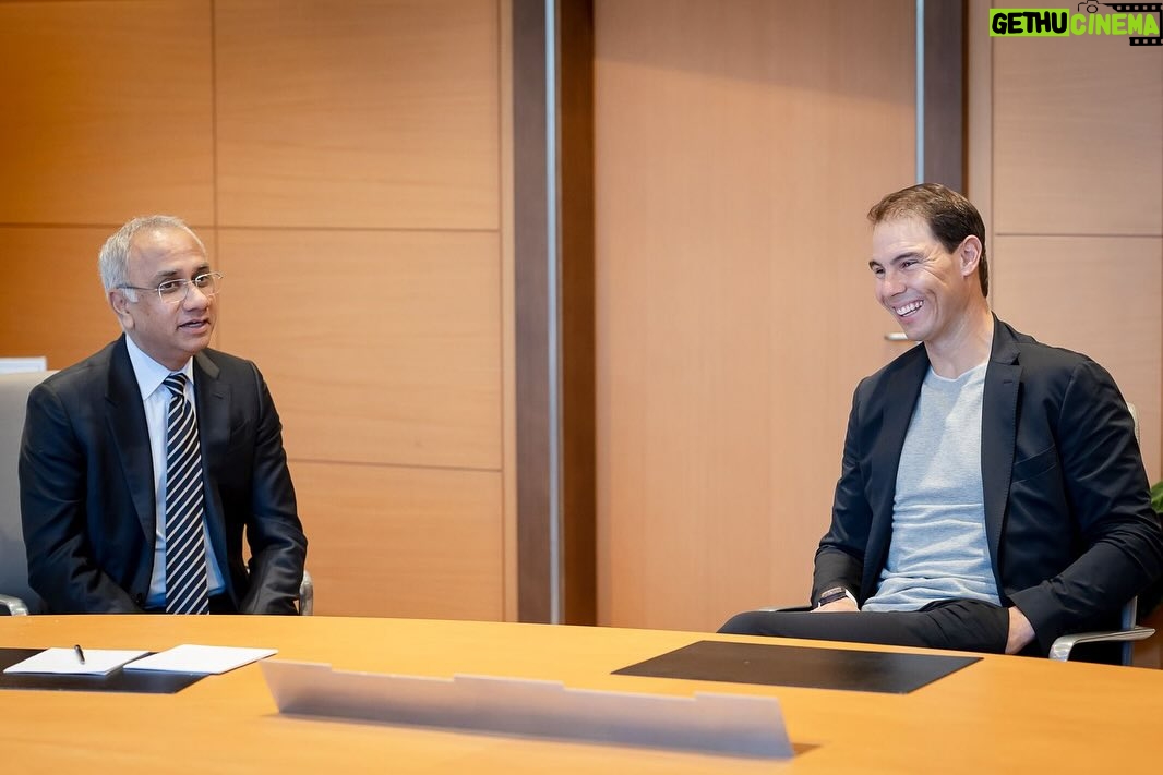 Rafael Nadal Instagram - Hi all. Had a great time today at the European Convention of @infosys in Vienna. Short stay in that beautiful city but always worth a visit as well. Vienna, Austria