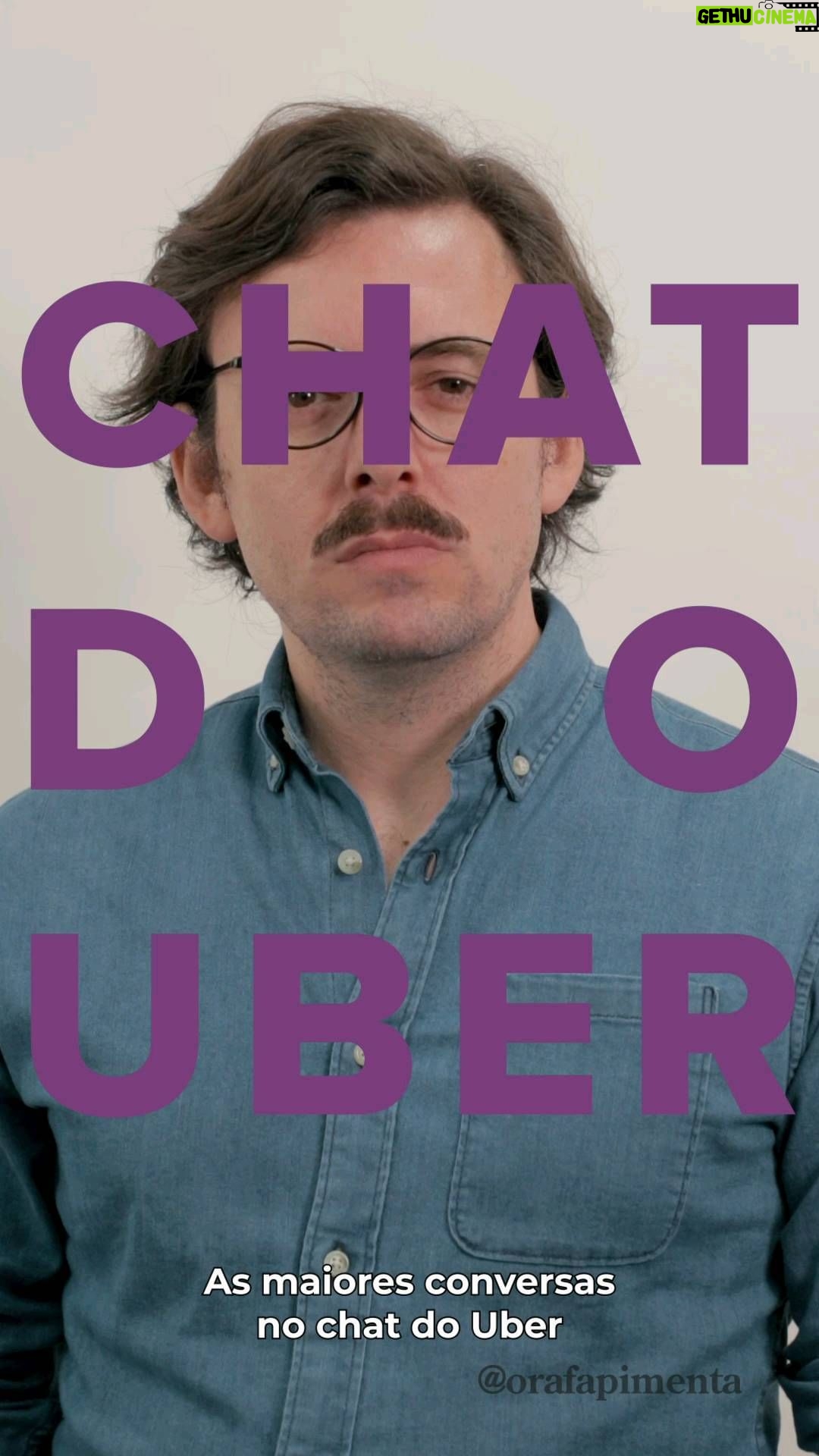 Rafael Pimenta Instagram - Vocês pediram e "as maiores conversas no chat do Uber" voltou. Qual a sua mensagem favorita? Elenco: Rafael Pimenta Roteiro: Rafael Pimenta Edição: Gustavo Vorage Arte: Cristian Yohan Redes Sociais: Amanda Misturini e Sabrina Porto Gerenciamento: Flocks Comercial: pimenta@flocks.tv #comédia #esquete #rafaelpimenta #uber #memeuber