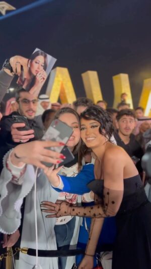 Rahma Riyad Instagram - Snippets from the magical night of #JoyAwards ✨

@turkialalshik | @gea_saudi 
@mbc1 | @riyadhseason 

#RahmaRiad | #رحمة_رياض