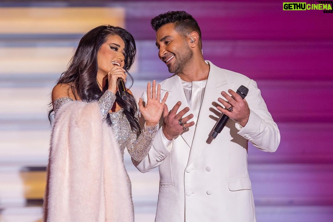 Rahma Riyad - 340.5K Likes - تجربة رائعة استمتعت بيها هواي مع النجم المصري أحمد سعد، في ليلة لا تنسى من حفل #JoyAwards ✨
What an unforgettable night 😍!!
It was a wonderful experience I had with the Egyptian artist Ahmed Saad at the #JoyAwards ✨
Styled by @cedrichaddad
Dress by @labourjoisie
Hairstyle by @salon.andregureghian
Makeup by @zeinaibrahim_beauty
@mbc1 | @gea_saudi | @riyadhseason
#RahmaRiad | #رحمة_رياض