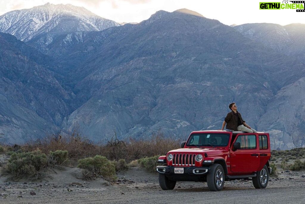 Rainer Dawn Instagram - I don’t usually practice social distancing but when I do I just drive 300 miles into nowhere. #jeep #deathvalley #getoutside #jeepwrangler4life Somewhere out in the Middle of Nowhere