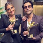 Rajkummar Rao Instagram - Truly Humbled to receive the Best Actor award for #MonicaOMyDarling at #iwmdigitalawards and my Monica aka @iamhumaq won the Best Actor Female. Thank you my OG @vasanbala ❤️ and team Monica. Thank you @netflix_in @matchboxshots. Aur Sabse Zyada Thank You Aap sabko ❤️