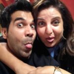 Rajkummar Rao Instagram - Happy birthday our dearest Farah ma’am. You’re one of the nicest and funniest person I know. Thank you for making us a part of your family. ऐसे ही सारी ज़िंदगी लंच और डिनर साथ में करते रहेंगे और आप हमे ऐसे ही हँसाते रहना। Have a great year. We love you. @farahkhankunder ❤️