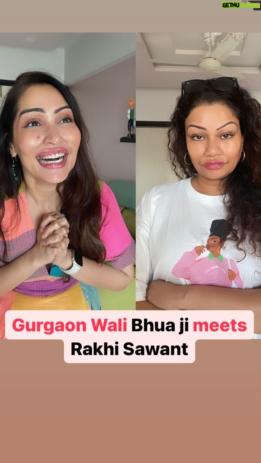Rakhi Sawant Instagram - Kya apne Zindagi mein BUBBLEGHAM khaya hai!😝 #reels #mimicry #rakhisawant #shibanibedi #shibanibedifan #instavideo @rakhisawant2511
