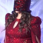 Rakhi Sawant Instagram - Rakhi Sawant arrived in Hot red long Gown & Mask for Black carpet event! 🔥❤️ . . Follow for more updates @filmymantramedia . . #rakhisawant #filmymantra Mumbai, Maharashtra