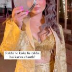 Rakhi Sawant Instagram - Rakhi apna vrat apne andaaz mai kholte hue ✨ #rakhisawant #karvachauth #bollywood #bollywoodstyle #celebrityfashion #celebrityupdates
