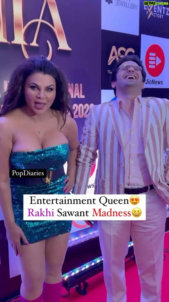 Rakhi Sawant Instagram - Rakhi Sawant is her Name & Entertainment is her Game!!🤌😎🤣 Rakhi is back with her BOLD & BUBBLY side of her, spreading happiness to all the people around her in the best way possible!!😍 Follow @ipopdiaries 👈 For more such content.. : #rakhisawant #rakhisawant2511 #rakhi #entertainer #entertainment #Bollywood #bollywoodcelebrity #funnyreels #popdiaries
