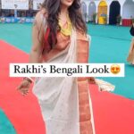 Rakhi Sawant Instagram - Rakhi Sawant embraces a Bengali look to celebrate Navratri. She looked absolutely fabulous!😍❤️ . . . . #rakhisawant #rakhisawant2511 #bollywood #bollywoodupdates #bollywoodnews #popdiaries