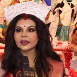 Rakhi Sawant Instagram - #RakhiSawant leaves no stone unturned to grab the limelight, After performing Umrah, #RakhiSawant takes Devi Maa's Avatar and prays for peace in Gaza and also reacted on reverting to Islam.