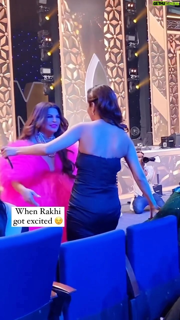 Rakhi Sawant Instagram - When Rakhi pulled Shehnaaz 😉❤️ #shehnaazgill #Rakhisawant