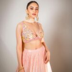 Rakul Preet Singh Instagram – Blush tones 🌸 

Outfit @monikanidhii

Jewellery @sanzanyjewels

Styled by @anshikaav
Assisted by @bhatia_tanisha
Makeup @im__sal
Hair @aliyashaik28
Shot by @deepak_das_photography