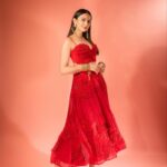 Rakul Preet Singh Instagram - Life is simple , it’s either cherry red or any other red ❤️ Outfit @shivanandnarresh Earrings @abhilasha_pret_jewelery Ring @abhilasha_pret_jewelery Bangles @sachdeva.ritika Styled by @anshikaav Assisted by @bhatia_tanisha Makeup @im__sal Hair @aliyashaik28 Photographer- @deepak_das_photography