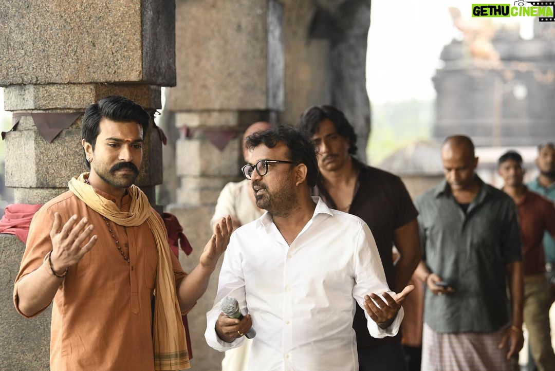 Ram Charan Instagram - Man behind #Acharya ‘s Siddha..#SivaKoratala 😊