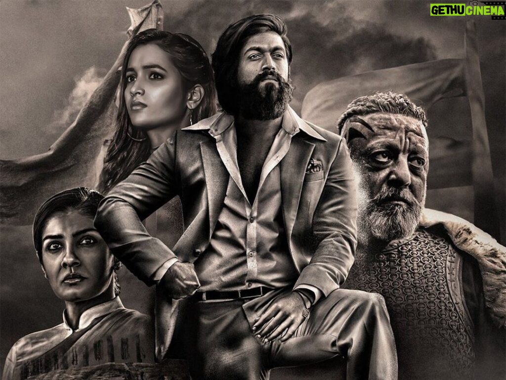 Ram Charan Instagram - CONGRATULATIONS 👏🏼 to my brother @prashanthneel @hombalefilms and the entire team for massive success of #KGF2 🤗 Rocky !! Dear brother @thenameisyash Your performance was just mind blowing & your on onscreen presence is commendable . @duttsanjay ji @officialraveenatandon ji @joinprakashraj garu & Rao Ramesh garu it was a pleasure to see the best of your work till date. Congratulations @srinidhi_shetty #Malavikaavinash #EswariRao Garu #ArchanaJois . @RaviBasrur your work was Fantastic!! 👏🏼 To all the technicians … Kudos! @VKiragandur @bhuvanphotography @LahariMusic