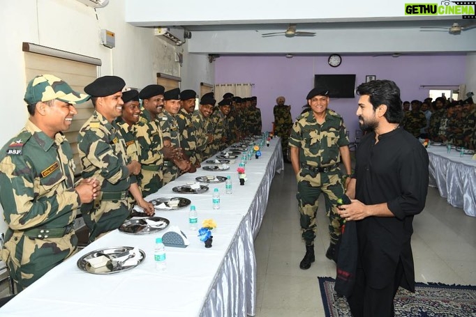 Ram Charan Instagram - Inspiring afternoon spent listening to stories, sacrifices & dedication of the Border Security Force at the BSF Campus, Khasa Amritsar