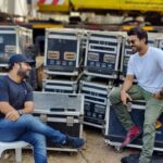 Ram Charan Instagram - Backstage bromance… Gearing up for #RoarofRRRinMumbai … Rajasthan music