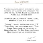Ram Charan Instagram - @joinprakashraj @i_nivethathomas @yours_anjali @ananya.nagalla @musicthaman #VenuSriram @srivenkateswaracreations #BoneyKapoor #DilRaju