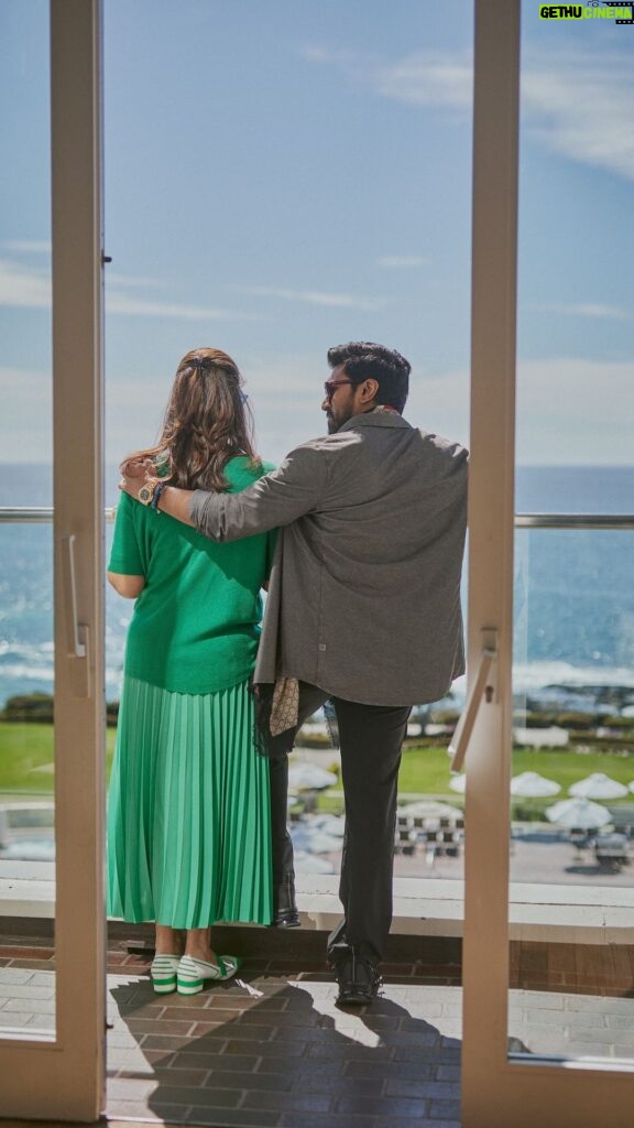 Ram Charan Instagram - Amidst all the hustle, Mr.C’s time out for “ us “👼🏻❤️ Sneak Peek #babymoon Happy Holi ❤️ Thank you for taking me 🐋 & 🐬 watching 💙 Ticking it off my bucket list.