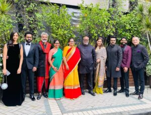 Ram Charan Instagram - THE #RRR FAMILY ! 
On the way to the 
GOLDEN GLOBES 
@goldenglobes
