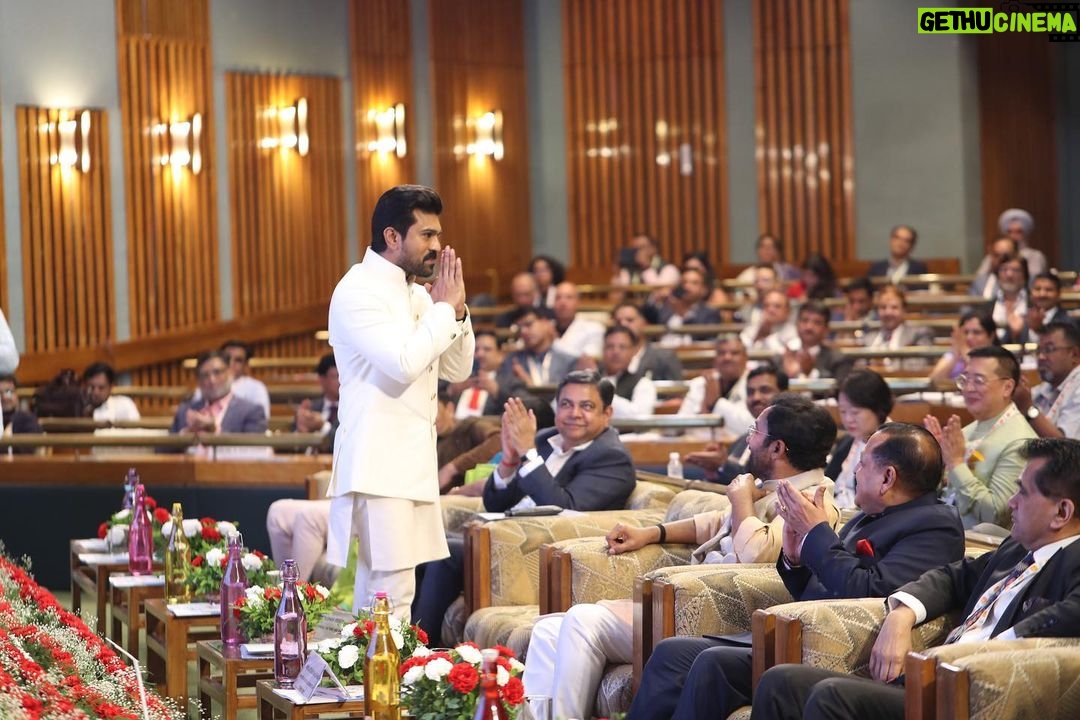 Ram Charan - 1.4 Million Likes - I am truly grateful for the opportunity to showcase the richness of our rooted culture & mysticism through our films at the G20 Summit. Indian Cinema possesses a unique beauty in its ability to impart valuable life lessons through highly relatable content. @gkishanreddyofficial garu @manojsinhabjp ji @kantamitabh ji @g20org #g20india