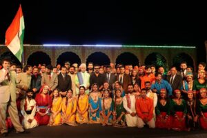 Ram Charan Instagram - I am truly grateful for the opportunity to showcase the richness of our rooted culture & mysticism through our films at the G20 Summit. Indian Cinema possesses a unique beauty in its ability to impart valuable life lessons through highly relatable content.  @gkishanreddyofficial garu @manojsinhabjp ji @kantamitabh ji @g20org #g20india