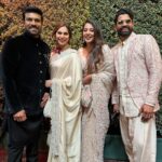 Ram Charan Instagram - Oscar Love ❤️ #oscar2023 Thank you @ssrajamouli Garu & family We are here for India 🇮🇳 #jaihind Dream team @nikitajaisinghani for styling ram @sandysartistry hair and make up @jayantireddylabel my saree @binagoenkaofficial my exquisite jewels @arifminhaz photos @magic.energy spiritual balance @swamynathkorlapati & @prashanthkunchapu biggest support.